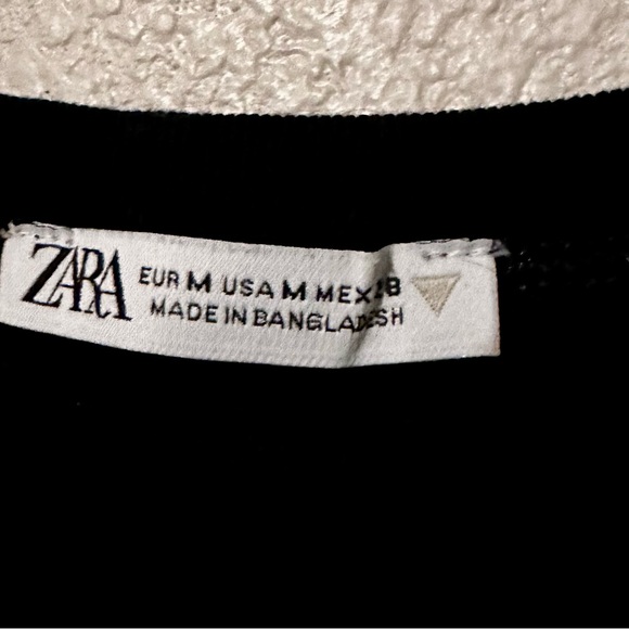 Zara Women’s Black Tank Top Euro Sz M Purchased in France - Picture 2 of 3
